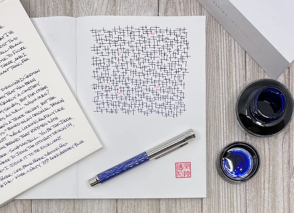 Otto Hutt Design 04 Wave Blue Fountain Pen Review — The Pen Addict